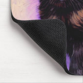 Van Gogh Style Lila Cat Mousepad (Ecke)