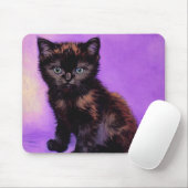 Van Gogh Style Lila Cat Mousepad (Mit Mouse)
