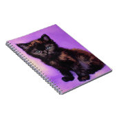 Van Gogh Style Lila Cat Notizblock (Rechte Seite)