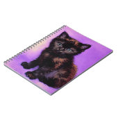 Van Gogh Style Lila Cat Notizblock (Linke Seite)