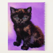 Van Gogh Style Lila Cat Planer (Rückseite)