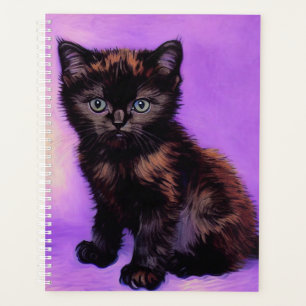 Van Gogh Style Lila Cat Planer