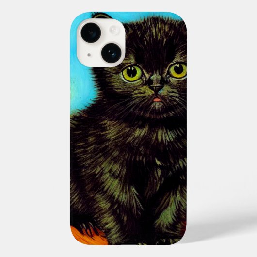 Van Gogh Style Pouting Kitten Case-Mate iPhone Hülle (Rückseite)