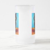 Van Gogh Style Pouting Kitten Mattglas Bierglas (Mittel)