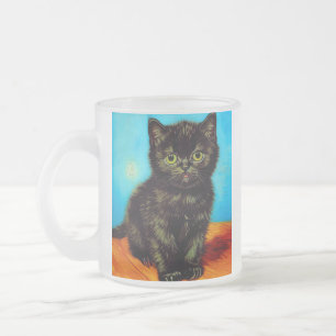 Van Gogh Style Pouting Kitten Mattglastasse