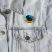 Van Gogh Style Starry Night Cat Button (Beispiel)