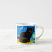 Van Gogh Style Starry Night Cat Espressotasse (Rechts)