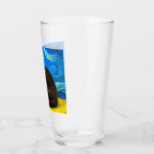 Van Gogh Style Starry Night Cat Glas (Links)