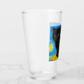 Van Gogh Style Starry Night Cat Glas (Rechts)