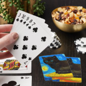 Van Gogh Style Starry Night Cat Spielkarten (In Situ)