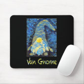 Van Gogh Style Van Gnome Art Painting Design Starr Mousepad (Mit Mouse)
