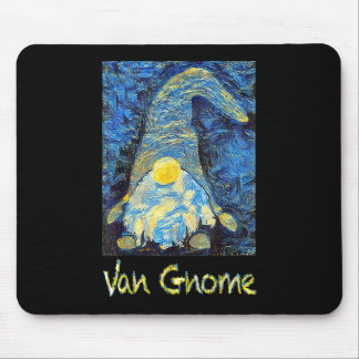 Van Gogh Style Van Gnome Art Painting Design Starr Mousepad