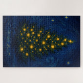 Van Gogh-Style Weihnachtsbaum Puzzle (Horizontal)