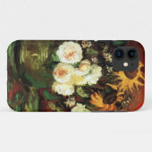 Van Gogh Sunblumen und Rose Case-Mate iPhone Hülle (Rückseite (Horizontal))