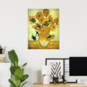 Van Gogh - Sunflowers 14, famous painting,  Poster (Heimbüro)