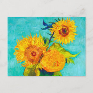 Van Gogh Sunflowers Ankündigungspostkarte