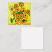 Van Gogh Sunflowers Begleitkarte (Vorne/Hinten)