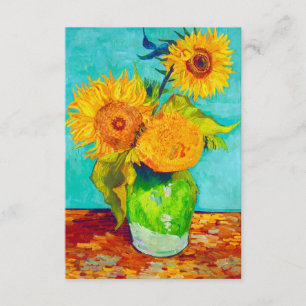 Van Gogh Sunflowers Begleitkarte