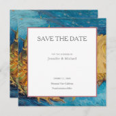 Van Gogh Sunflowers Beruflich Minimalistisch Save The Date (Vorne/Hinten)