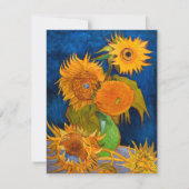 Van Gogh Sunflowers Card (Vorderseite)