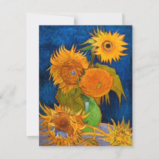 Van Gogh Sunflowers Card (Vorderseite)