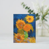 Van Gogh Sunflowers Card (Stehend Vorderseite)