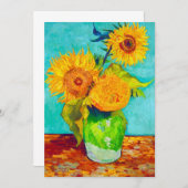 Van Gogh Sunflowers Card (Vorne/Hinten)