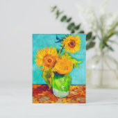 Van Gogh Sunflowers Card (Stehend Vorderseite)