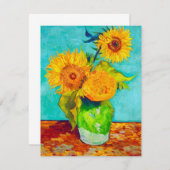 Van Gogh Sunflowers Card (Vorne/Hinten)
