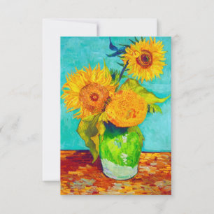 Van Gogh Sunflowers Einladung