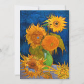 Van Gogh Sunflowers Einladung (Vorderseite)