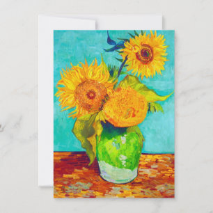 Van Gogh Sunflowers Einladung