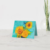 Van Gogh Sunflowers Einladung (Vorderseite)