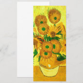 Van Gogh Sunflowers Einladung (Vorne/Hinten)