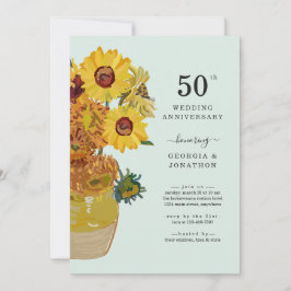 Van Gogh Sunflowers Einladung zum Hochzeitstag
