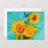 Van Gogh Sunflowers Einladungspostkarte (Vorne/Hinten)