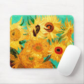 Van Gogh Sunflowers (F455) Vintag Fine Art Mousepad (Mit Mouse)