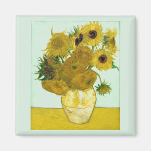 Van Gogh Sunflowers (F456) Vintag Fine Art Magnet