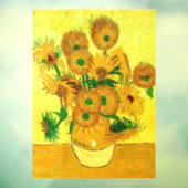 Van Gogh Sunflowers Fensteraufkleber (Blatt 3)