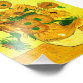 Van Gogh Sunflowers Fotodruck (Ecke)