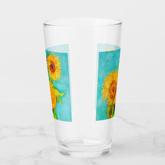 Van Gogh Sunflowers  Glas (Rechts)