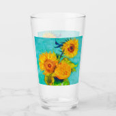 Van Gogh Sunflowers Glas (Vorderseite)