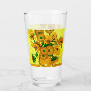 Van Gogh Sunflowers Glas