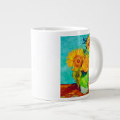 Van Gogh Sunflowers Jumbo-Tasse (Vorderseite Rechts)