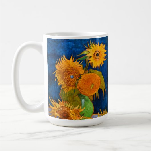 Van Gogh Sunflowers Kaffeetasse (Links)