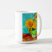 Van Gogh Sunflowers Kaffeetasse (VorderseiteRechts)