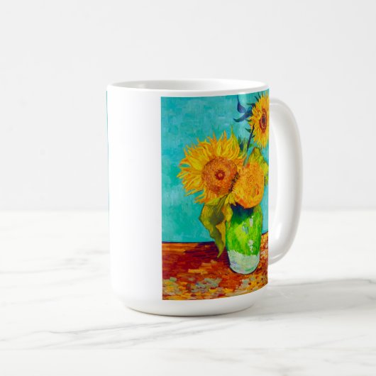 Van Gogh Sunflowers  Kaffeetasse (VorderseiteRechts)