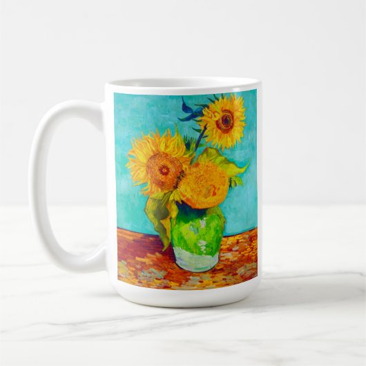 Van Gogh Sunflowers Kaffeetasse (Links)