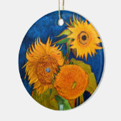 Van Gogh Sunflowers Keramik Ornament (Links)