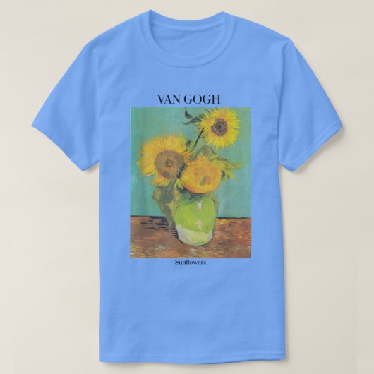 Van Gogh Sunflowers Kunstgift Vincent Van Gogh T-Shirt (Design vorne)